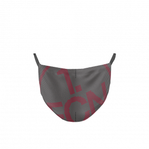 Mund-Nasen-Maske Logo grau - 1-lagig